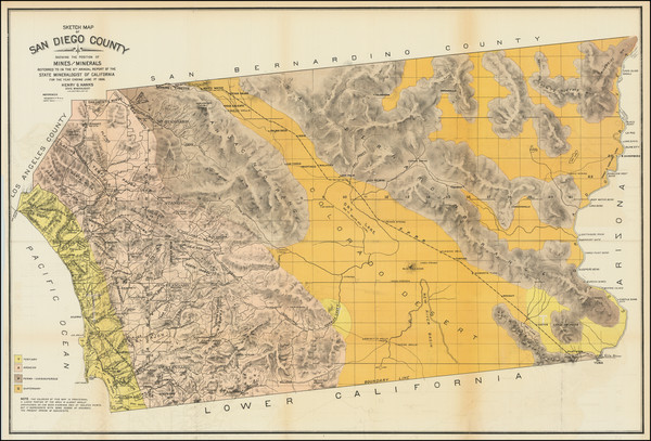 10-California and San Diego Map By Henry G. Hanks