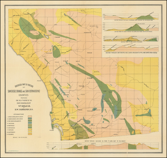 65-California and San Diego Map By Britton & Rey