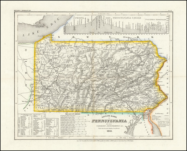 81-Pennsylvania Map By Joseph Meyer