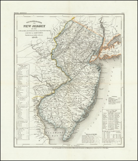 69-New Jersey Map By Joseph Meyer