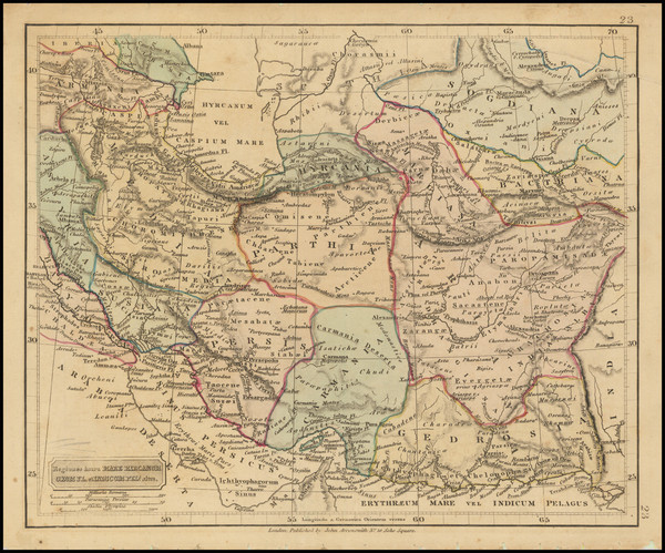 64-Central Asia & Caucasus and Persia & Iraq Map By John Arrowsmith