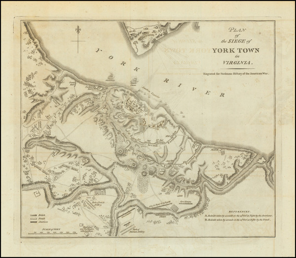 46-Virginia and American Revolution Map By Charles Stedman