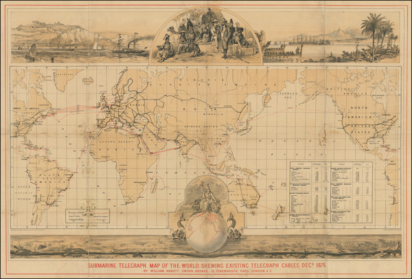 40-World Map By Maclure & Macdonald Lithographers