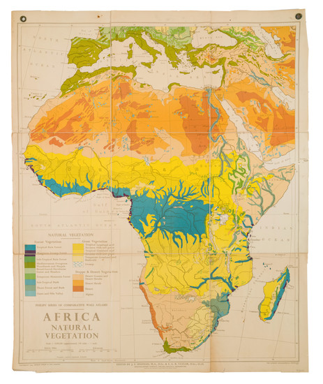 99-Africa Map By George Philip & Son