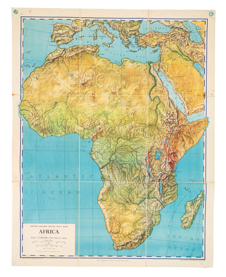 76-Africa Map By George Philip & Son