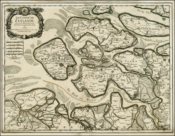 5-Netherlands Map By Alexis-Hubert Jaillot