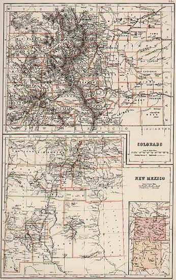 88-Plains and Southwest Map By Adam & Charles Black