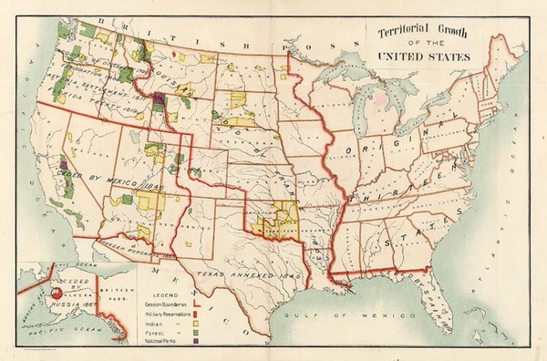 4-United States Map By Friedenwald Co.