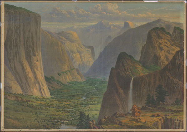 77-Yosemite Map By Charles H. Crosby & Co.