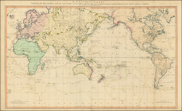 97-World Map By James Cook