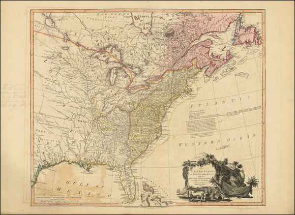 13-United States, Tennessee, Southeast, Midwest and Plains Map By William Faden