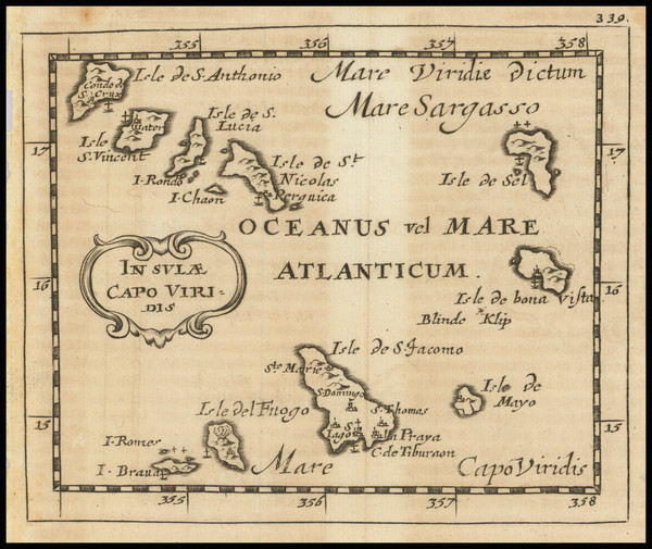 13-African Islands, including Madagascar Map By Pierre Du Val / Johann Hoffmann