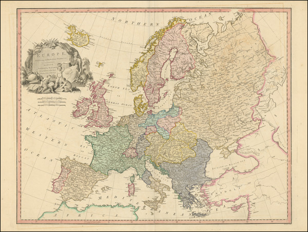 51-Europe Map By William Faden