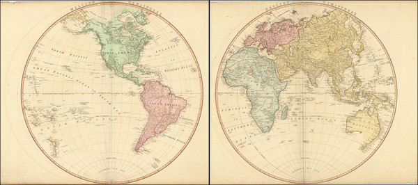 99-World and World Map By William Faden