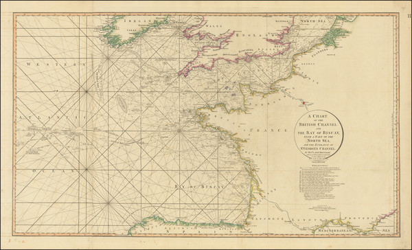 100-England, Belgium, France and Spain Map By William Faden