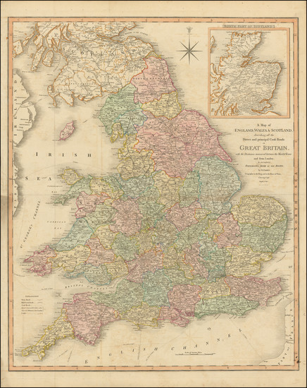 10-England and Scotland Map By William Faden