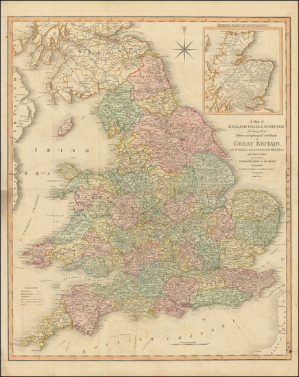 18-England and Scotland Map By William Faden