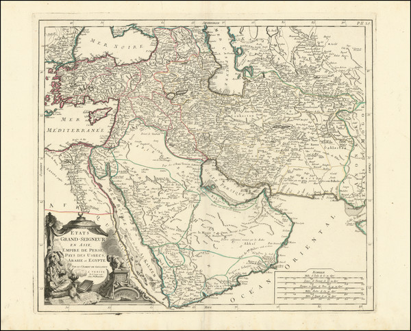3-Middle East, Holy Land and Turkey & Asia Minor Map By Paolo Santini / Giovanni Antonio Remo