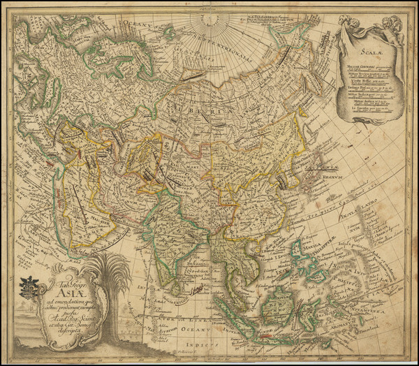 16-Asia Map By Leonard Von Euler