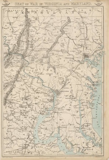 93-Mid-Atlantic and Southeast Map By Edward Weller / Weekly Dispatch