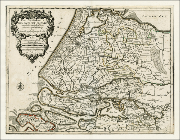 89-Netherlands Map By Alexis-Hubert Jaillot