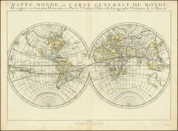 13-World Map By Nicolas Sanson