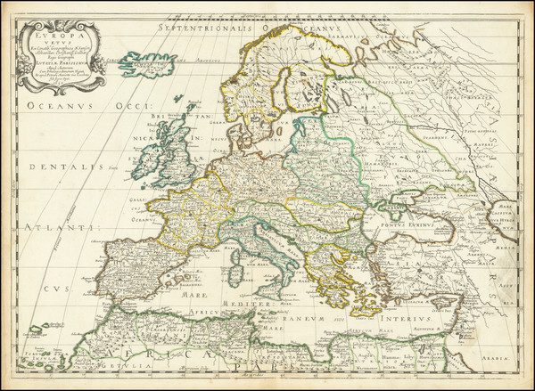 26-Europe Map By Nicolas Sanson