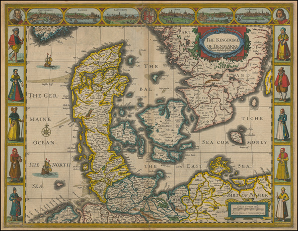44-Scandinavia and Denmark Map By John Speed