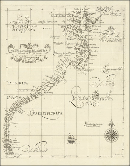 67-Florida, Southeast, Virginia, Georgia, North Carolina and South Carolina Map By Robert Dudley