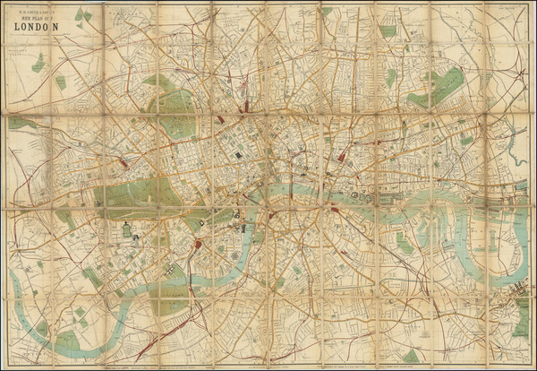 48-London Map By W. H. Smith & Son.