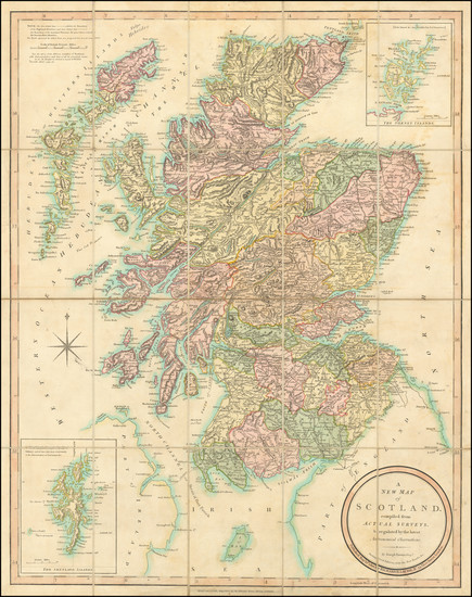 100-Scotland Map By Joseph  Enouy  / Richard Holmes Laurie