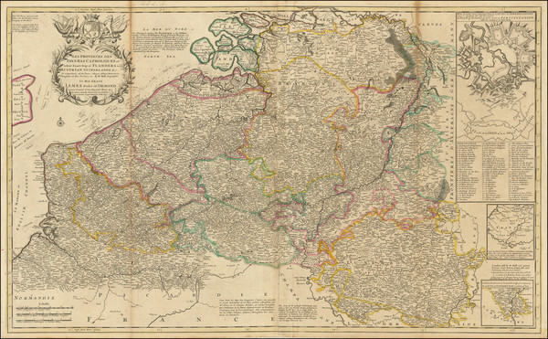 77-Belgium and Luxembourg Map By Herman Moll