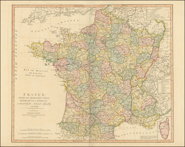 36-France Map By William Faden