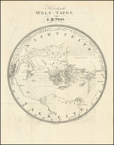 25-World Map By Johann Heinrich Voss