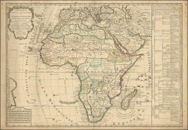 7-Africa Map By Nicolas Sanson