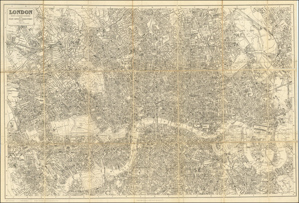 7-London Map By Kelly's Directories Limited