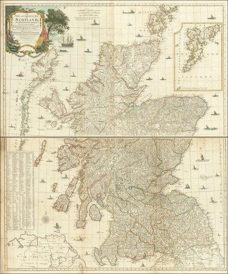 4-Scotland Map By Carington Bowles / Sayer & Bennett