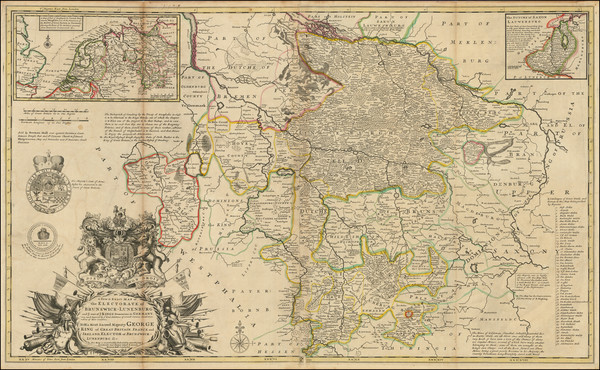 38-Germany Map By Herman Moll