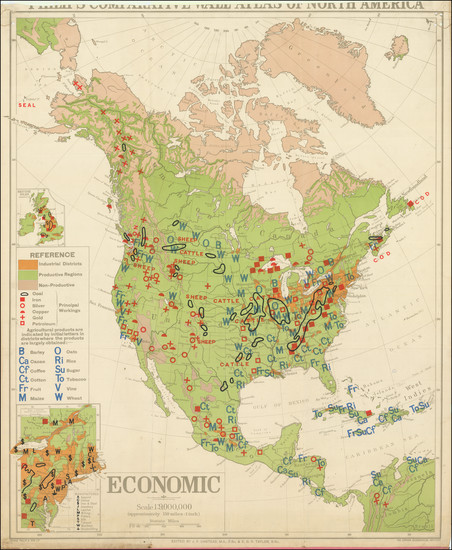 39-North America Map By George Philip & Son