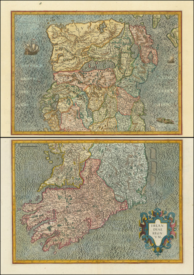 61-Ireland Map By Gerard Mercator