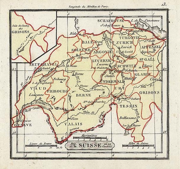 3-Europe and Switzerland Map By Denisle-Tardieu