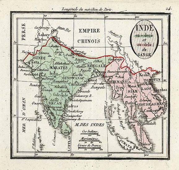 4-Asia, India and Southeast Asia Map By Denisle-Tardieu