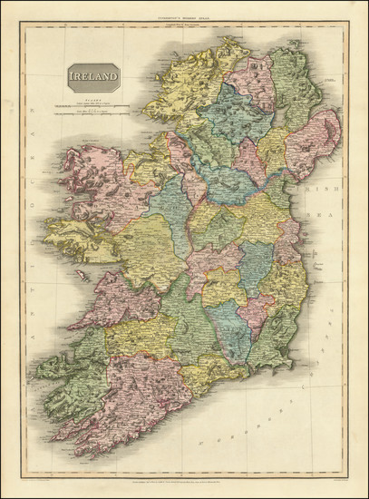 35-Ireland Map By John Pinkerton