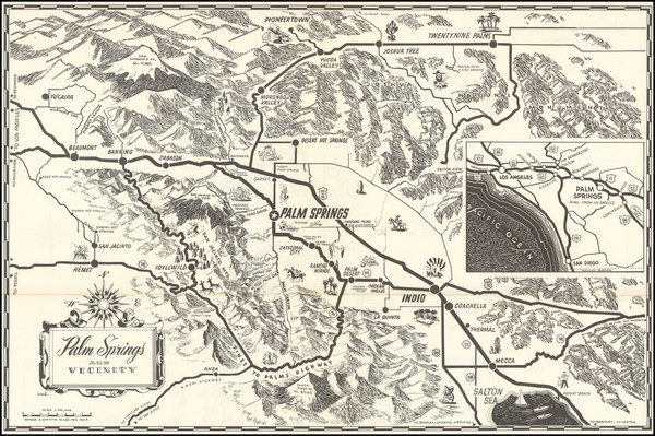 21-Other California Cities Map By Palm Springs Chamber of Commerce 