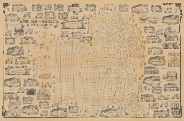 35-Pictorial Maps, San Francisco & Bay Area and Other California Cities Map By Iris