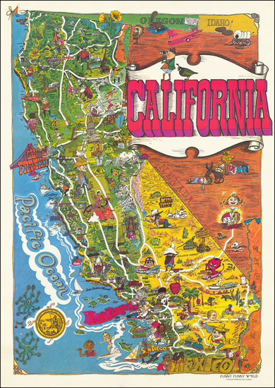 42-Pictorial Maps and Los Angeles Map By Funny Funny World