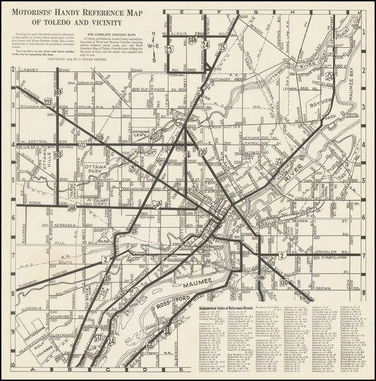 69-Ohio Map By D. Frank Dreher