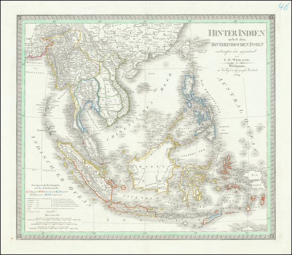 54-Southeast Asia, Philippines, Indonesia and Thailand, Cambodia, Vietnam Map By Carl Ferdinand We