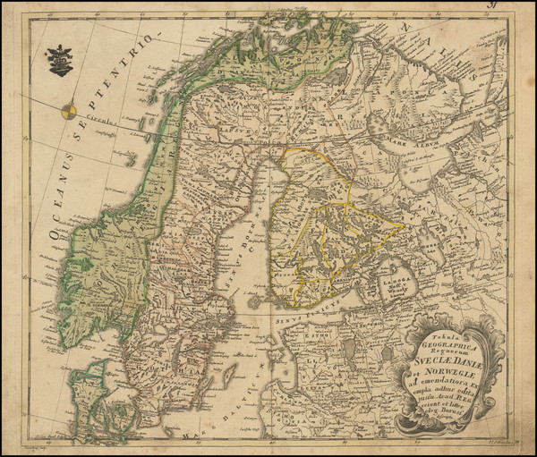 73-Russia, Baltic Countries and Scandinavia Map By Leonard Von Euler