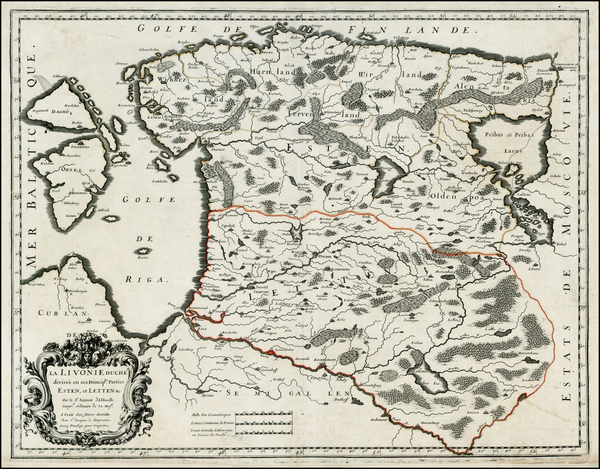 15-Baltic Countries Map By Nicolas Sanson